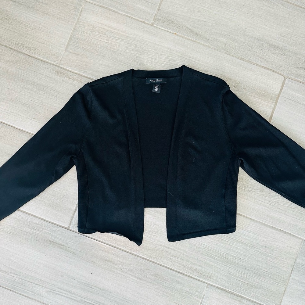 White House Black Market Classic Black Cardigan